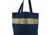 Supplément d'am sac shopping pailleté bleu